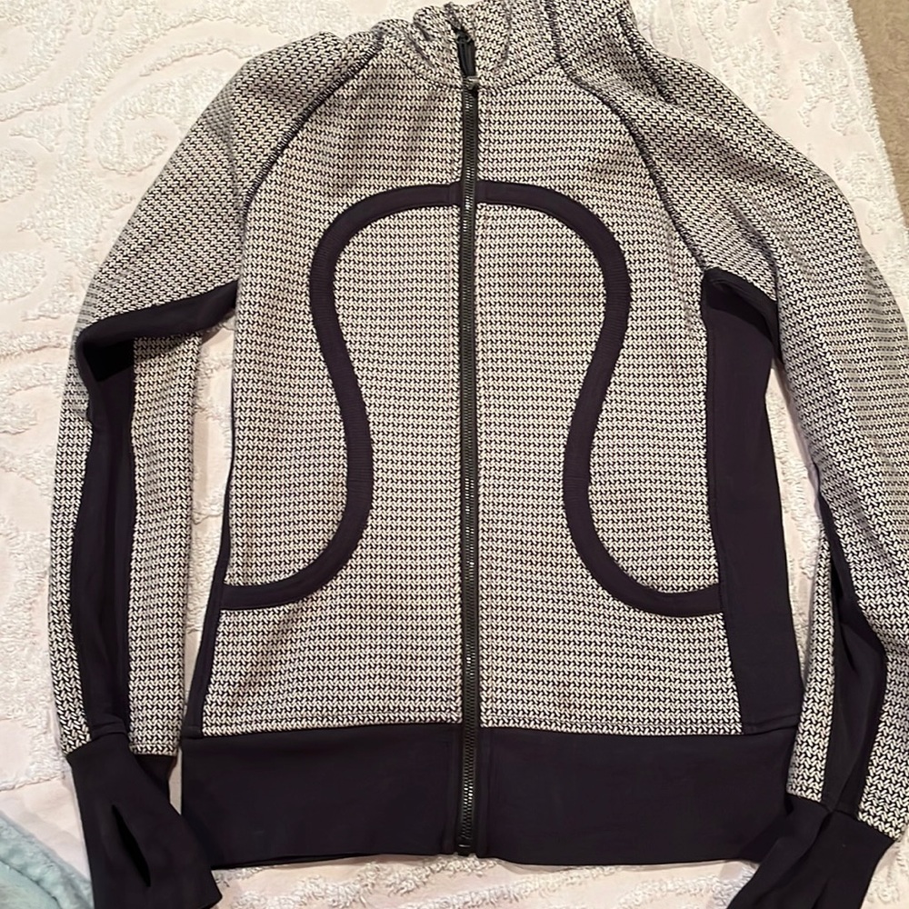 Lululemon Scuba Full Zip Hoodie - Navy/Herringbone
